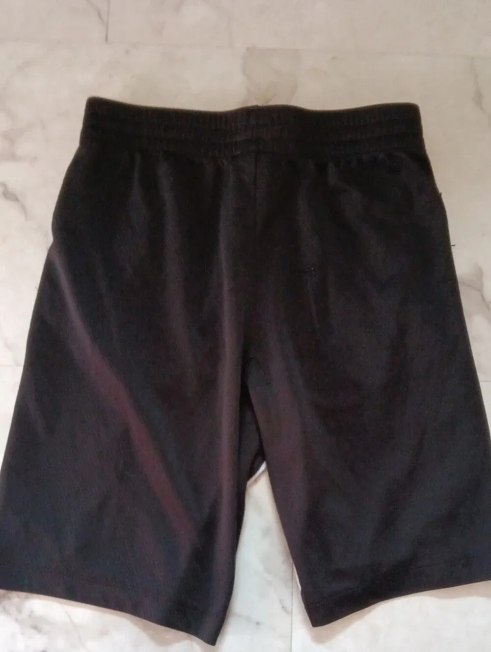Nike Kids Black Athletic Shorts with White Trim